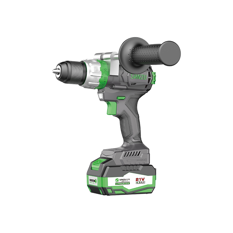 21V 160mm 120n.m Torsi 2-variabel dampak bor sikat